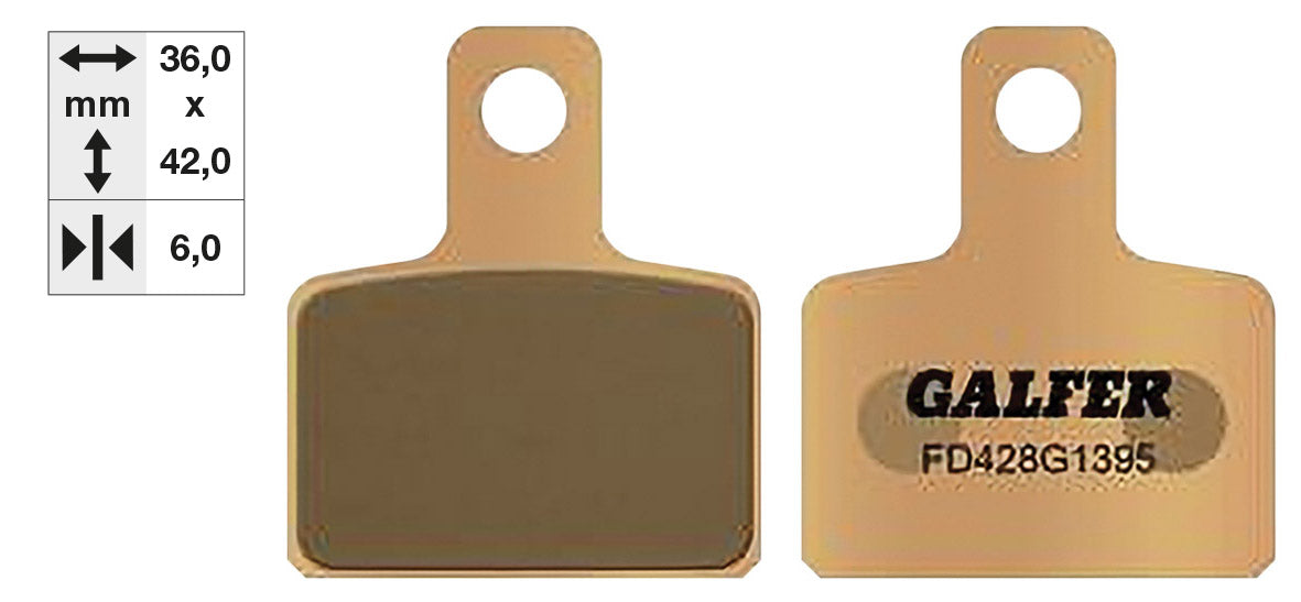 Coppia pastiglie freno sinterizzate post. Galfer Beta Evo 125/250/300 BP 176