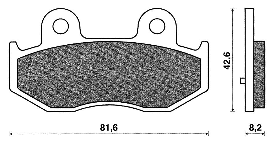 Cp. pastiglie freno Burgman 250, 400 post. C4 SUZUKI BURGMAN 400 BP 096