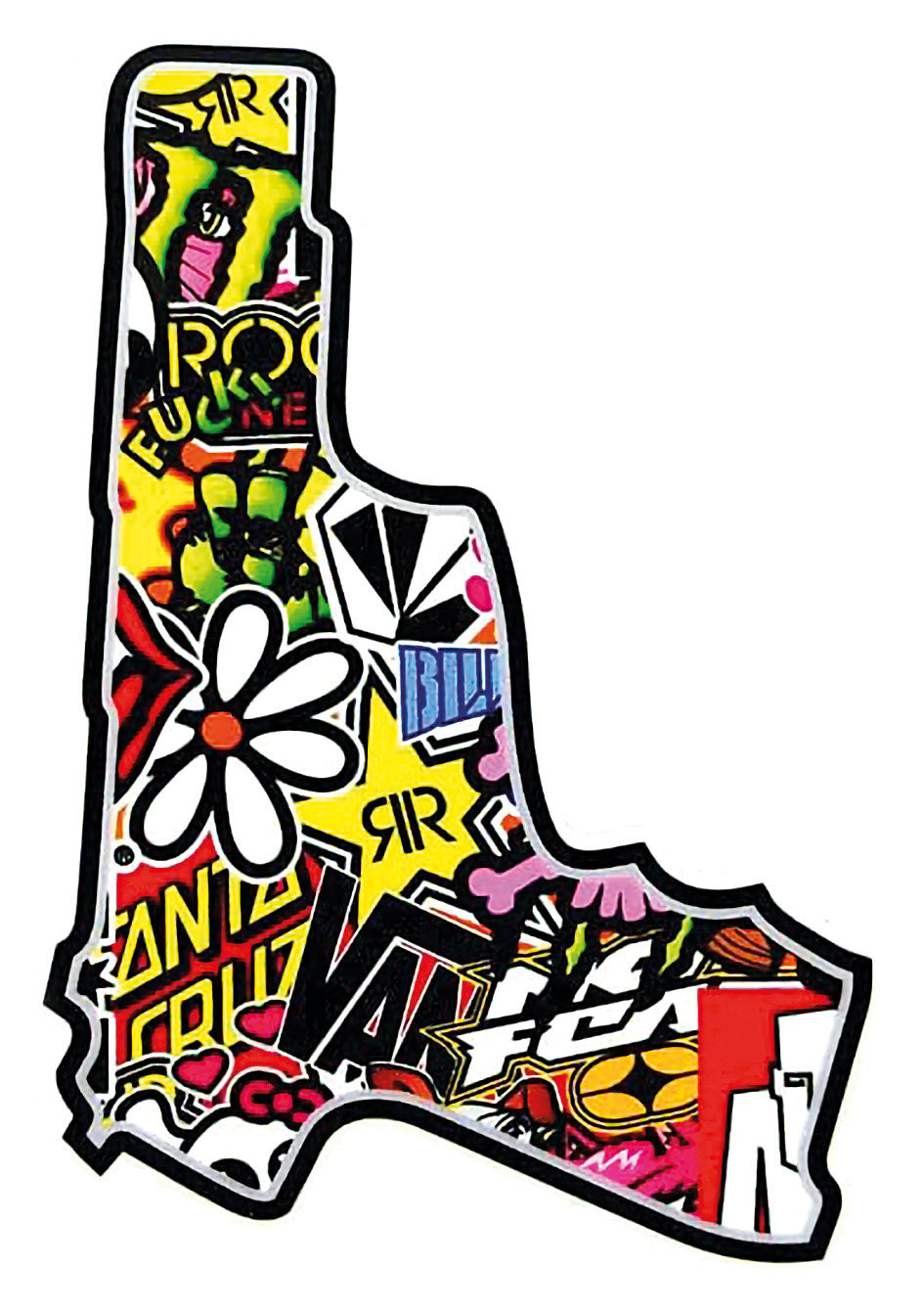 Gun bomb sticker cm 10 x 12 T4Tune 050316