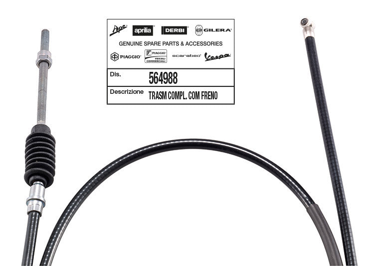 Trasmissione freno post. Zip 50 2T Piaggio 2001-2004 2006-2015 564988