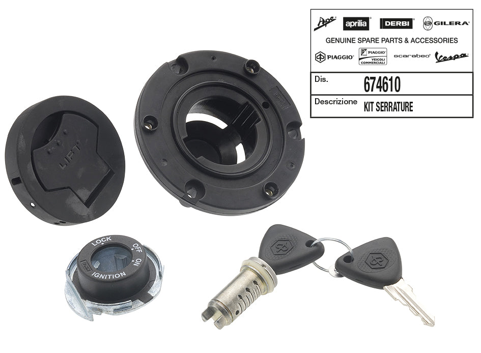Serratura Piaggio Nrg Power DD NRG 50 2004-2018 674610