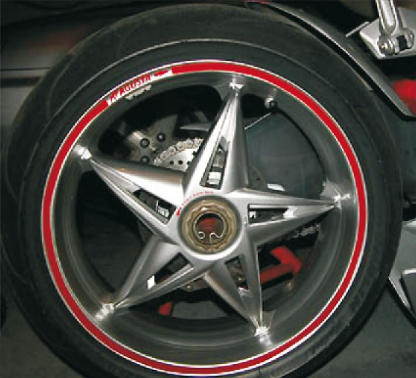 Wheel Stripe flourescent rosso 5mm x 6 mt + appl. T4Tune 050101