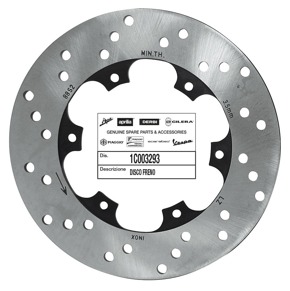 Disco freno ant. SR 50 Motard, Typhoon 50 E4 2018 Ø 220mm Piaggio 1C003293