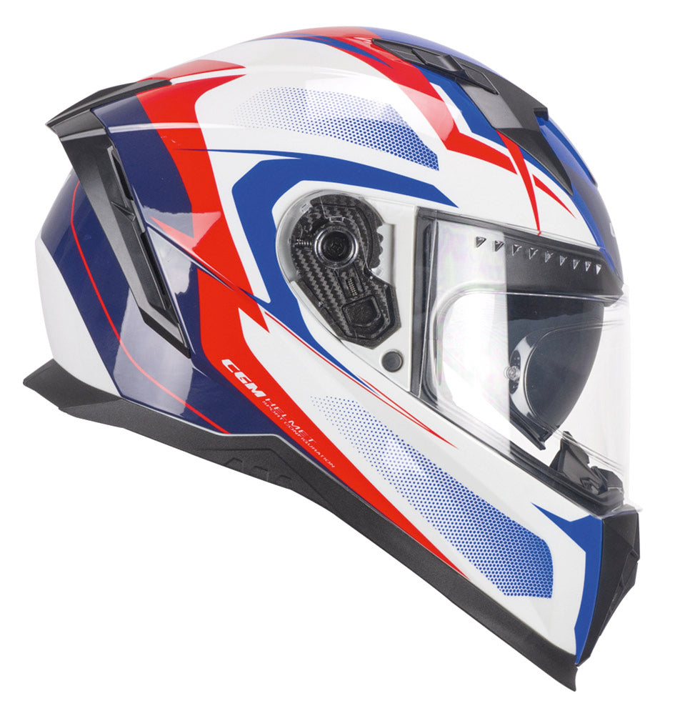 Casco Cgm Blast Sport Bianco Blu XXL 442083.XXL