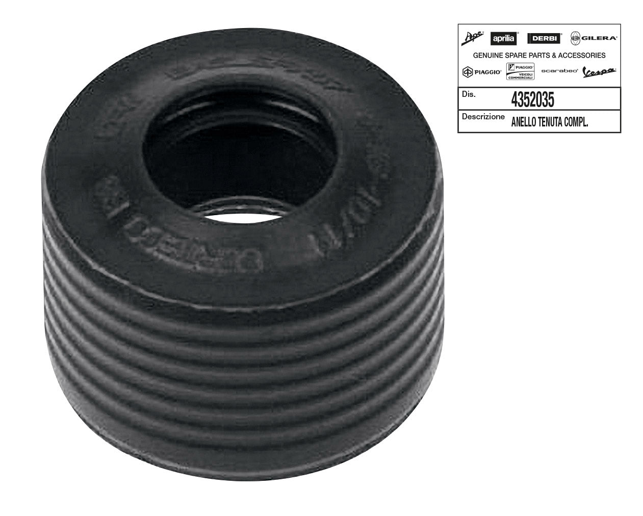 Paraolio pompa acqua Piaggio 8x16x10/11 APRILIA DERBI GILERA VESPA SR 50 4352035