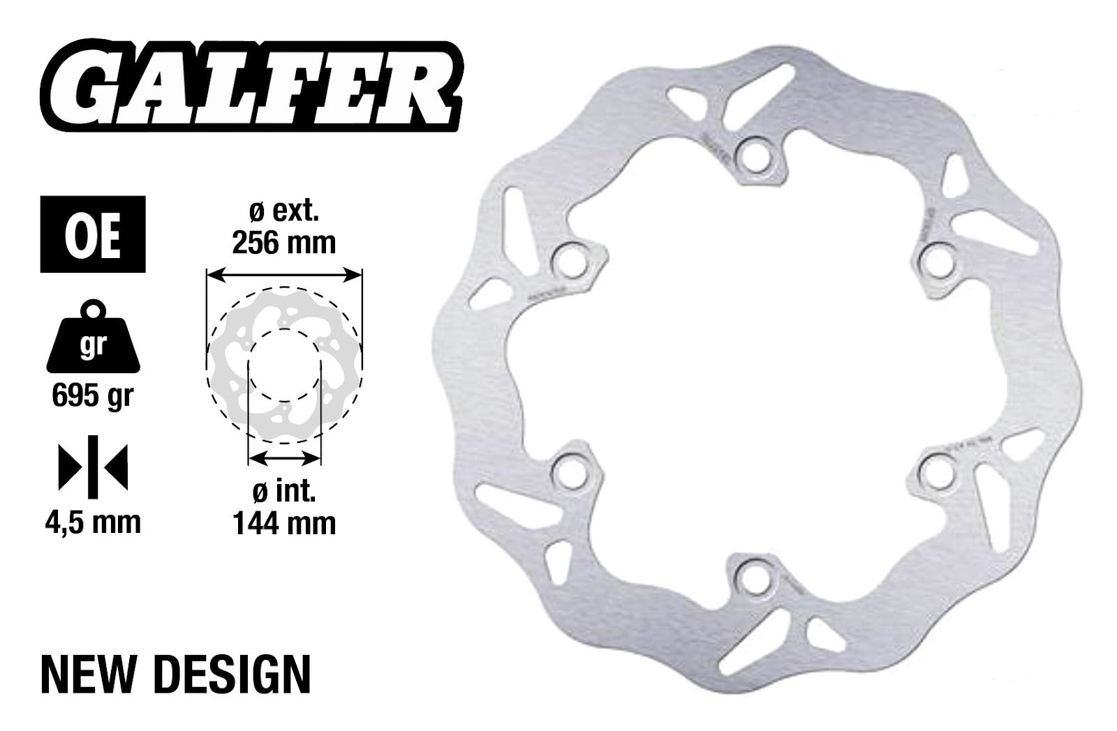Disco freno Wave Honda Forza, SH 300/350 Ø 256mm Galfer FORZA 125 SH 350 152017