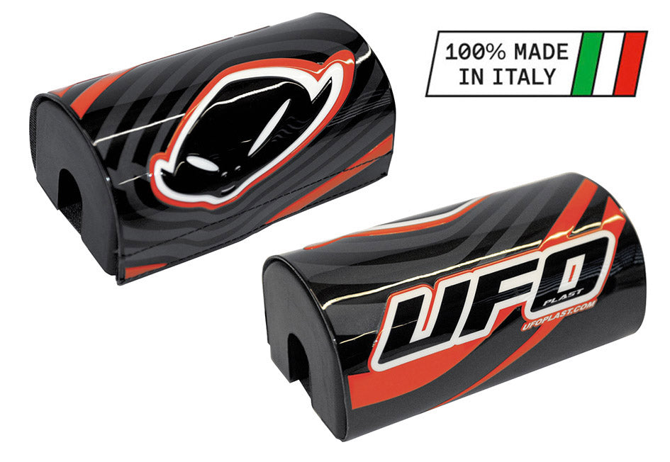 Protezione manubrio Ufo Plast nero/rosso 330154