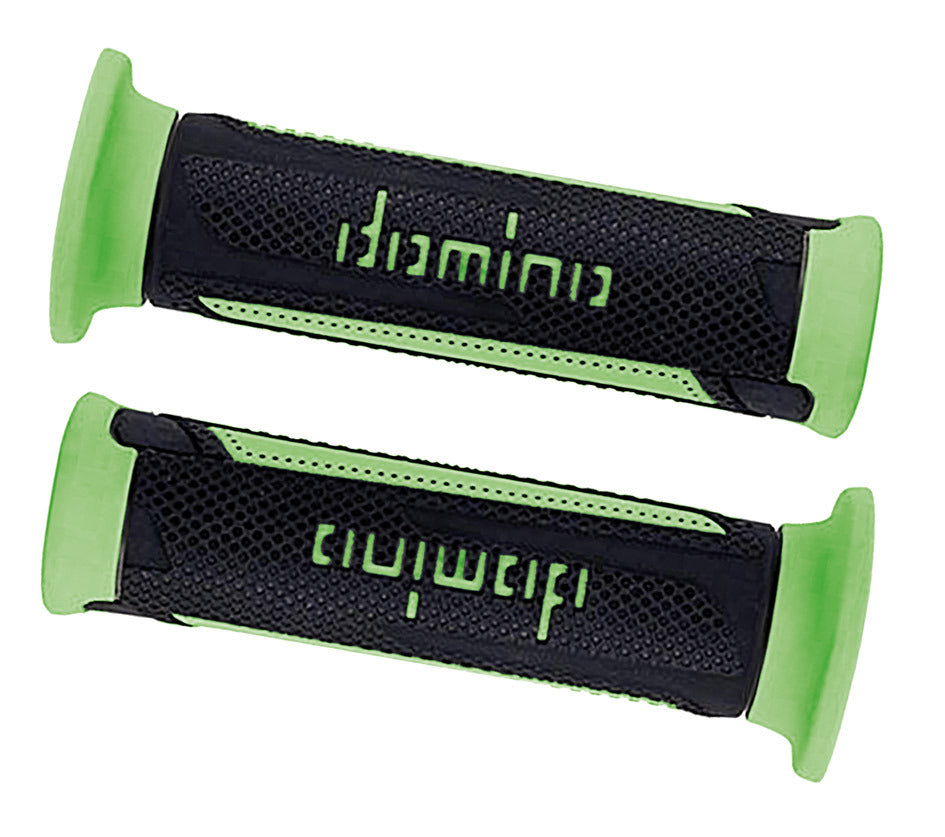 Manopole Domino A350 nero/verde GRIPS 056