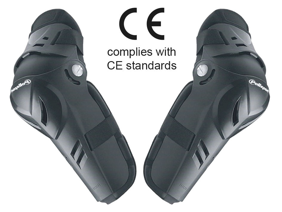 Ginocchiere Polisport Devil junior nere, gomitiere per adulti 502068