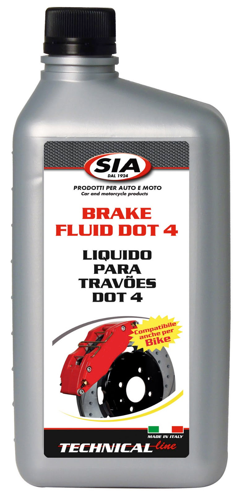 Liquido freni DOT 4 200ml. Sia 155013