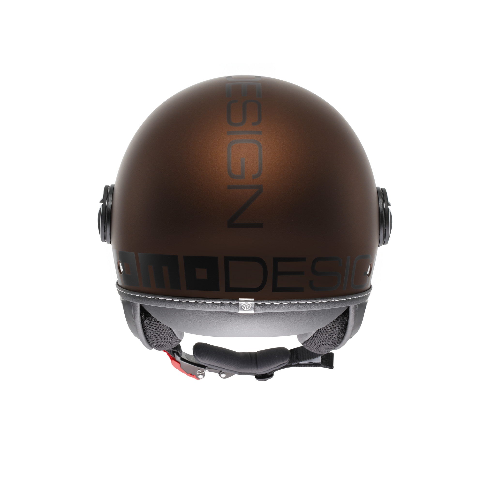 Casco Momo Design moto jet FGTR EVO Mono E2206 espresso opaco / nero