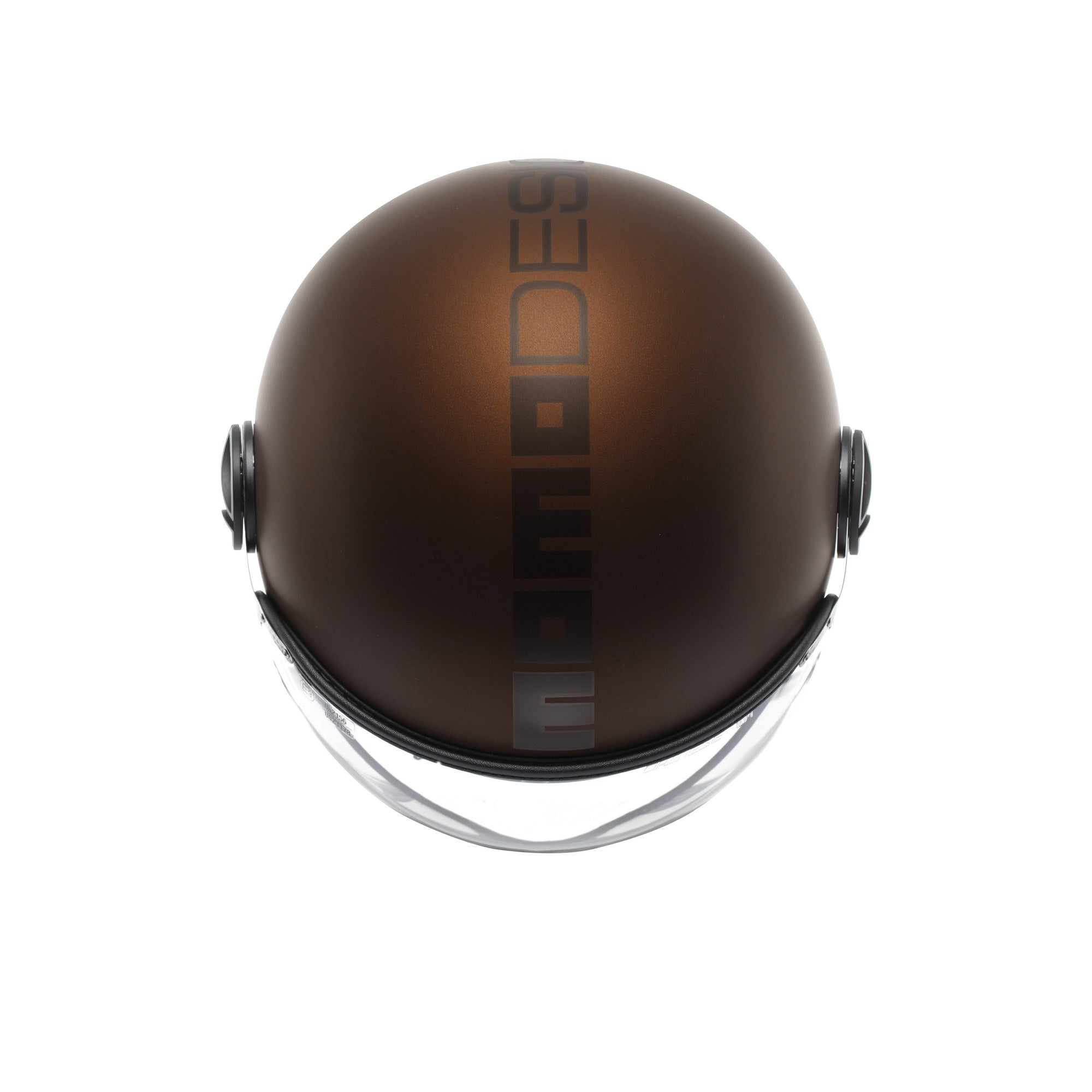 Casco Momo Design moto jet FGTR EVO Mono E2206 espresso opaco / nero