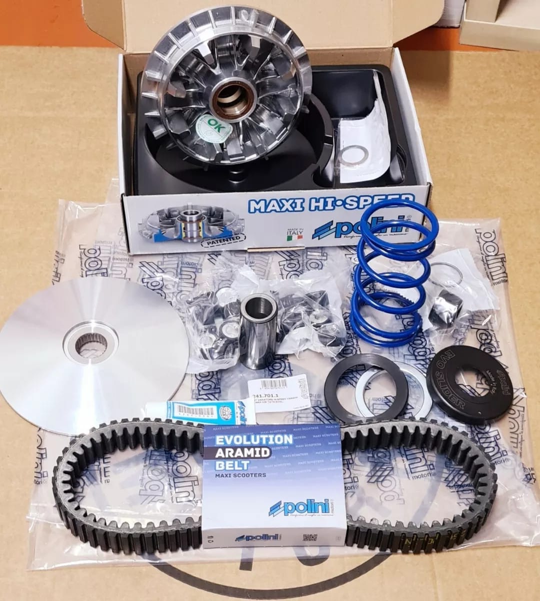KIT VARIATORE HI-SPEED POLINI 241.701.1 EVO CON CINGHIA YAMAHA T-MAX 530 560 CC 2012 FINO 2026