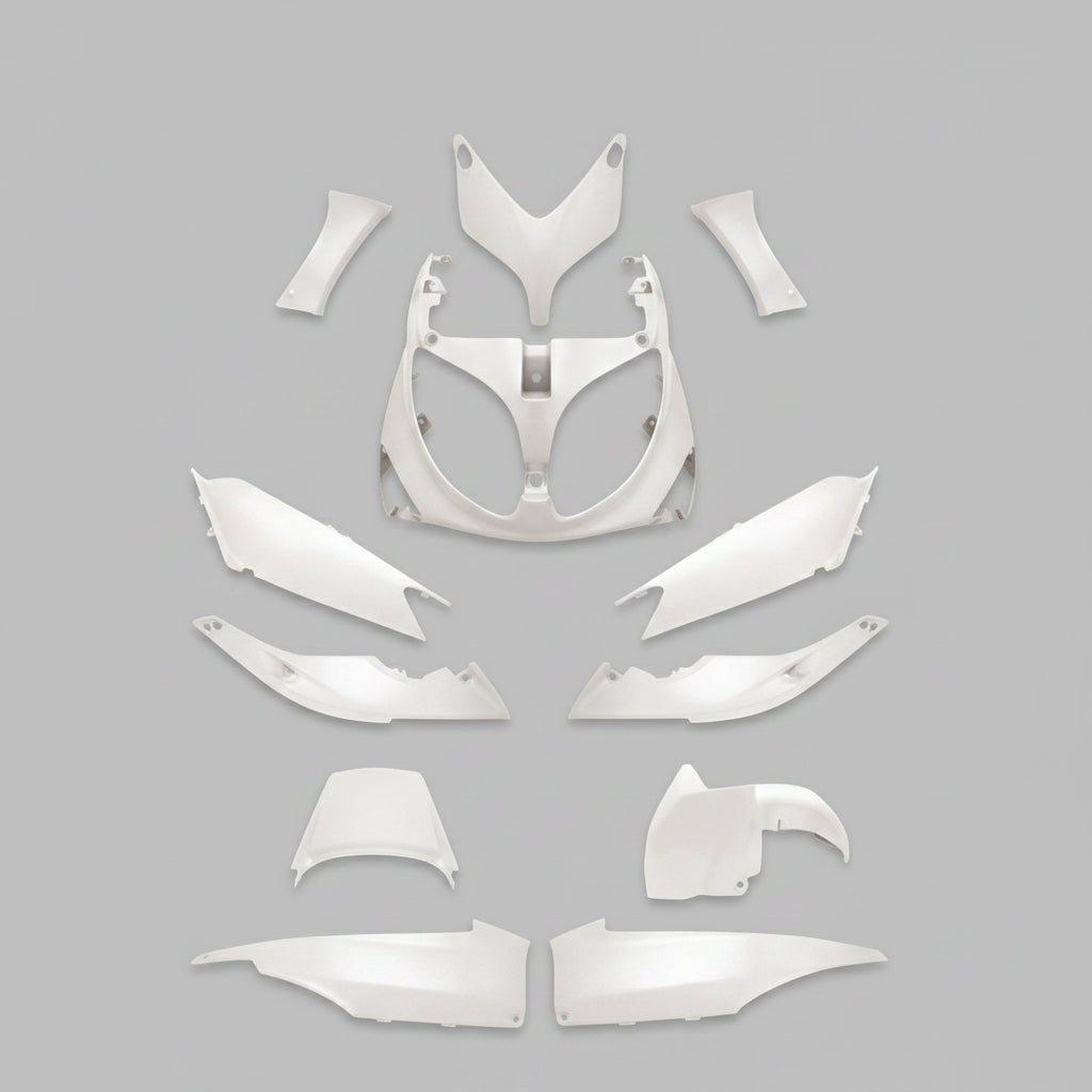 KIT CARENE CARENA PLASTICHE BIANCO PERLA LUCIDO YAMAHA T-MAX 500 2001>2007