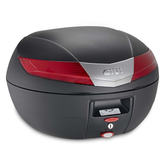 Kit bauletto GIVI V40 nero rosso per YAMAHA T-MAX 500