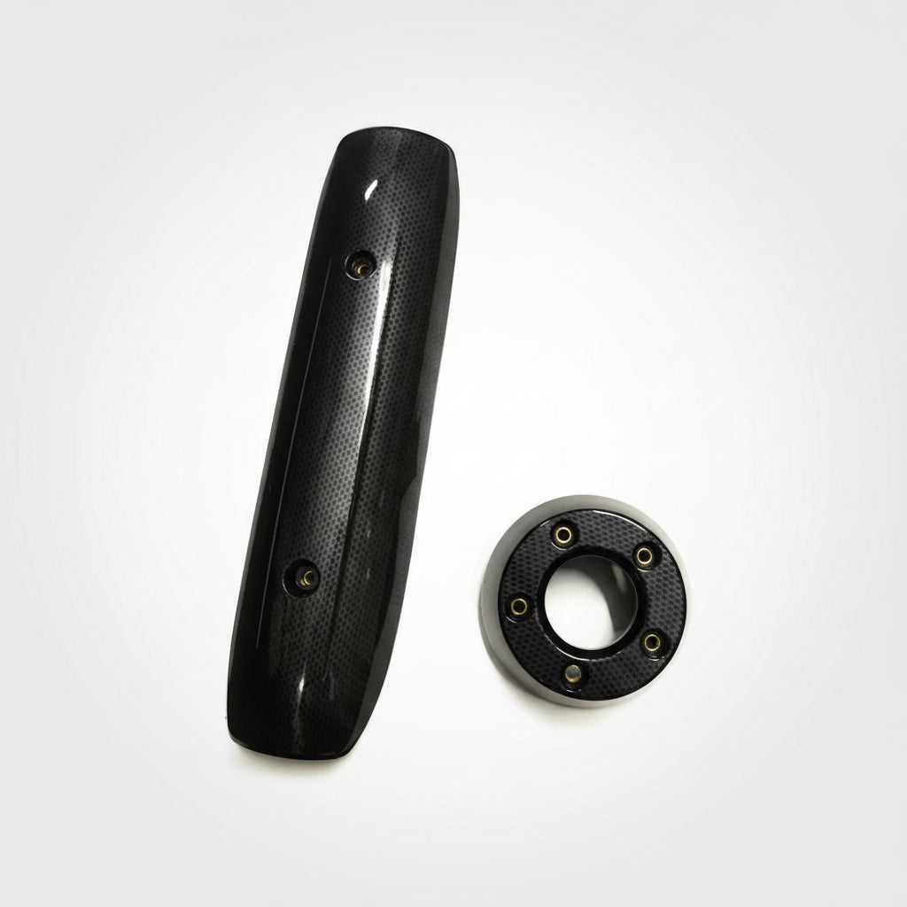 Kit Fondello+paracalore protezioni marmitta Scarico Carbonio Yamaha T max 500 2001>2006