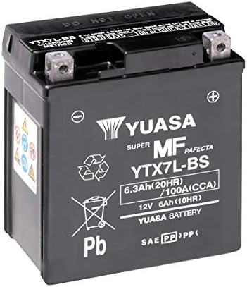 Yuasa Batteria senza manutenzione YTX7L-BS(WC)|B07FJF6JRZ