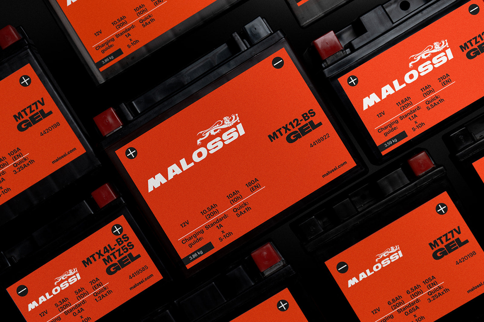 BATTERIA MALOSSI MT9B-4 = YT9B-BS YAMAHA T-MAX 500 01-07 XMAX MAJESTY 400 XMAX 125-250