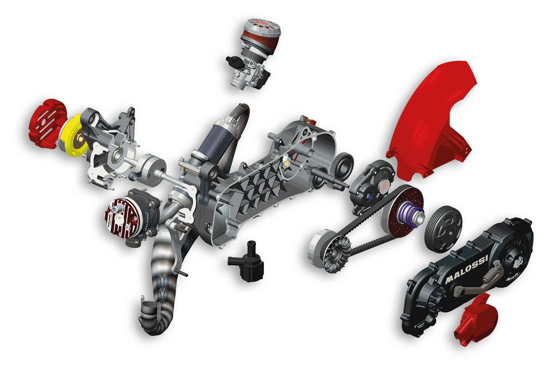 Motore completo RC-ONE 94cc, non assemblato, per motore Minarelli Orizzontale