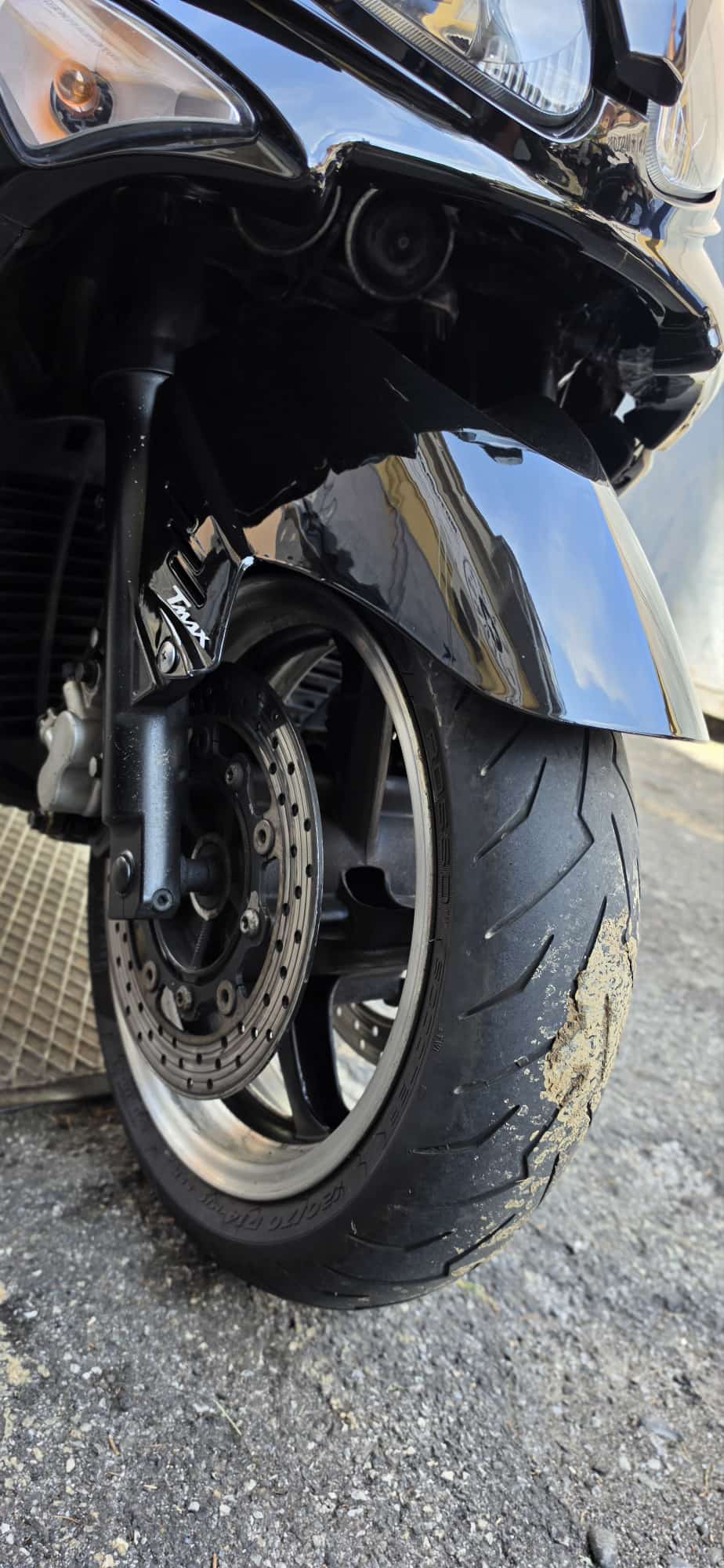 KIT CARENE 12 PEZZI NERO LUCIDO VERSIONE SPORT YAMAHA TMAX T-MAX 500 2001-2007
