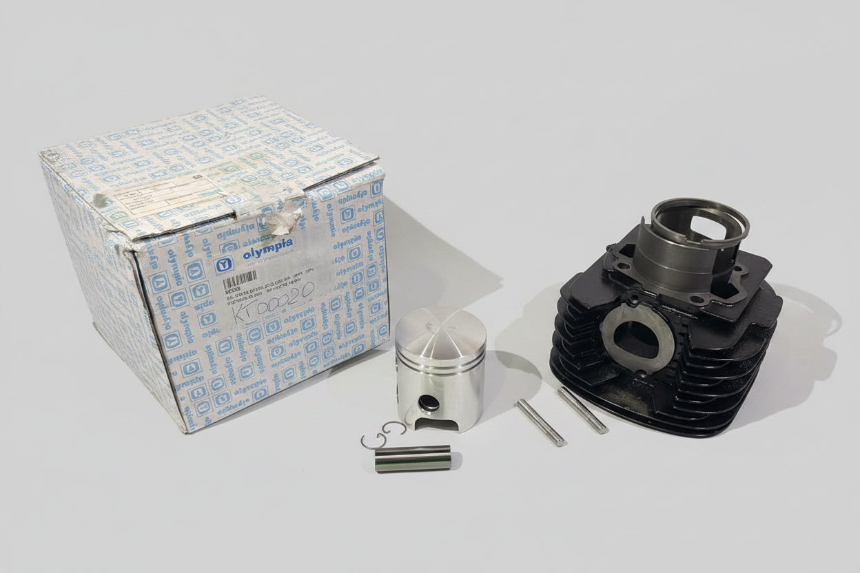 Gruppo Termico Cilindro completo Piaggio Ape MP - MPR - MPV - con pistone ø 69 e spinotto ø 16mm OLYMPIA 56028