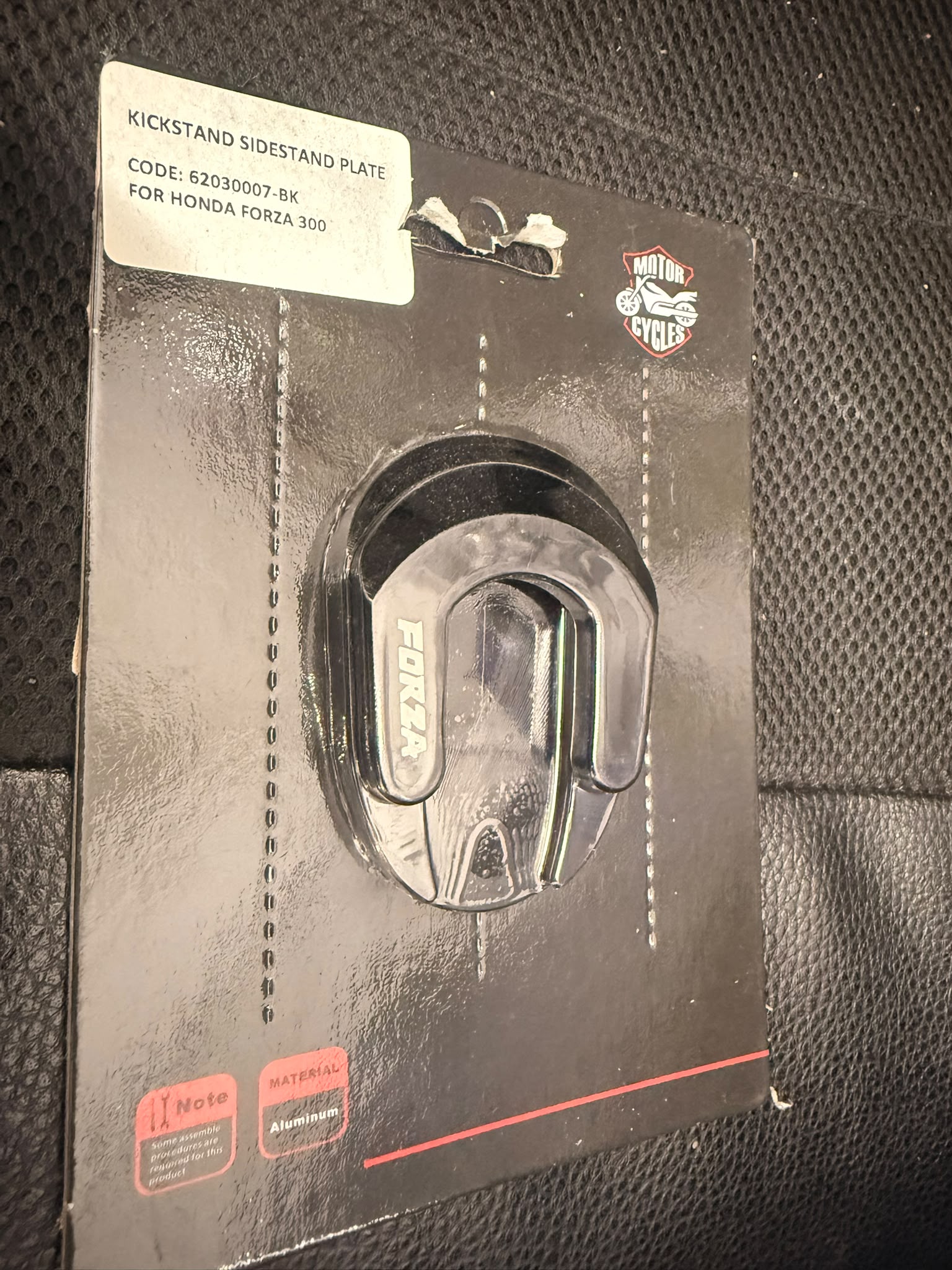 ispezione piastra basetta cavalletto laterale Honda Forza 125 300 350 vari colori