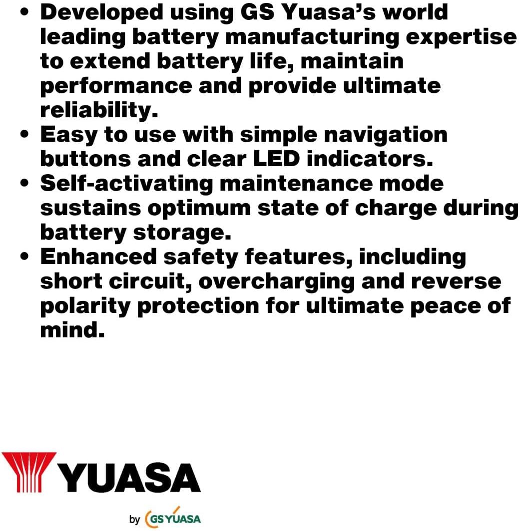 MANTENITORE DI CARICA BATTERIE YUASA YCX 1.5 6V/12V 1,5A CAPACITA 30 AH