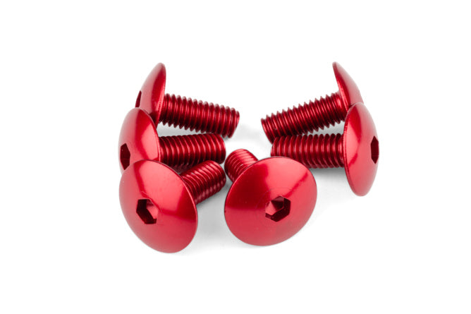 Viti Carena STR8 alluminio M6x15 rosso (x6)