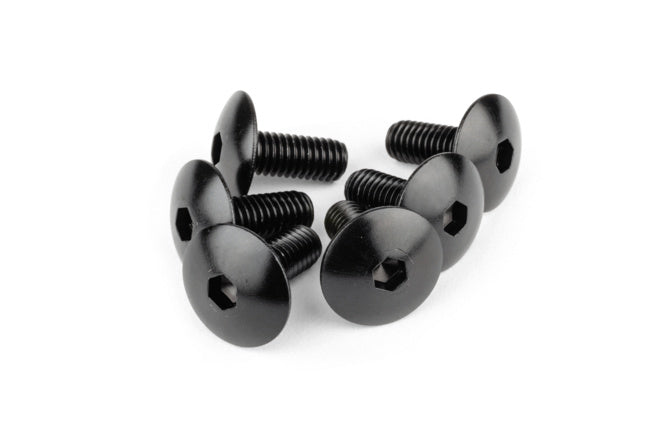 Viti Carena STR8 alluminio M6x15 nero (x6)