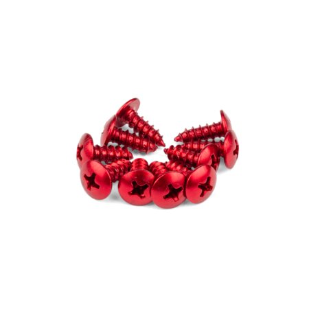 Viti Carena STR8 alluminio M4x12 rosso (x6)
