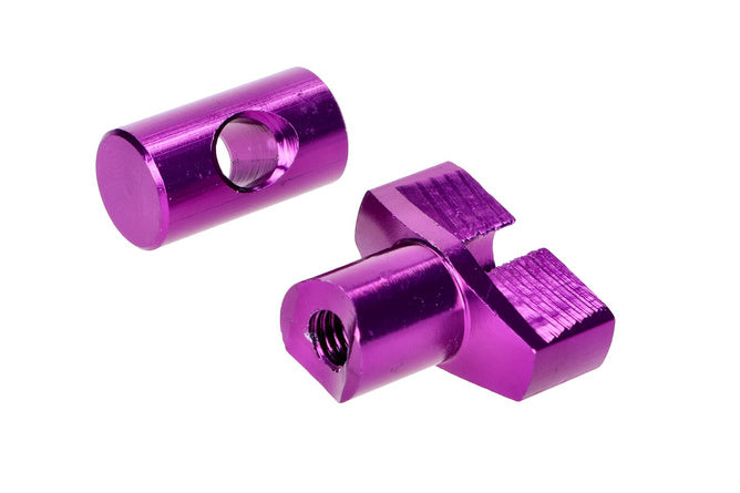 Set regolatore cavo freno M6 alluminio viola
