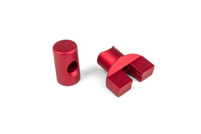 Set registro cavo freno STR8 M6 alluminio rosso