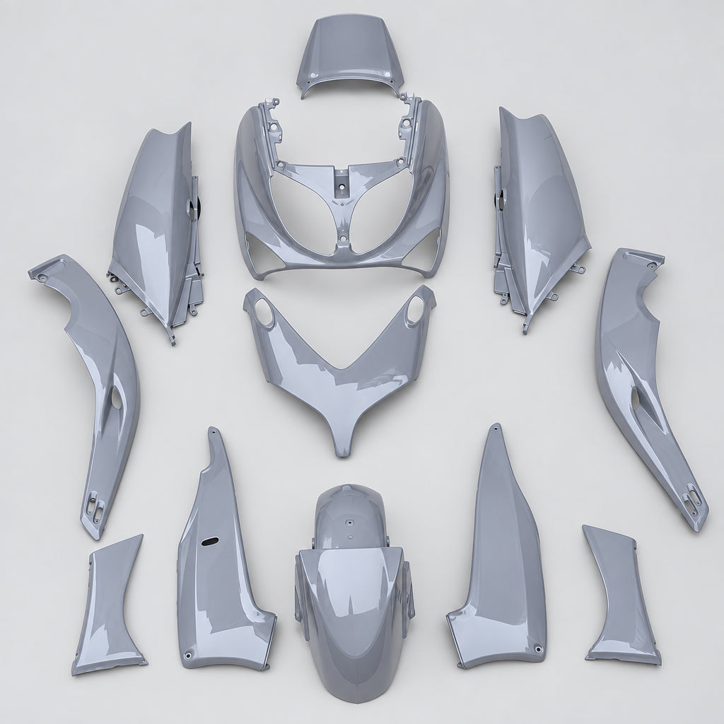 KIT CARENE GRIGIO NARDO GREY YAMAHA T-MAX 500 DAL 2001 AL 2007 12 PZ 77380004