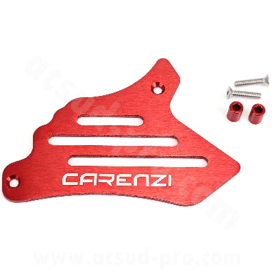 COPRI PIGNONE AM6 ALLUMINIO CARENZI EVO CNC ROSSO ANODIZZATO