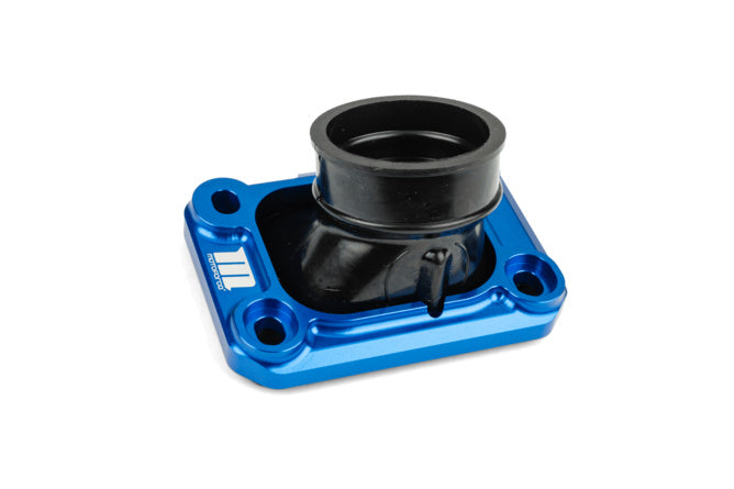 Collettore aspirazione con piastra Motoforce Racing AM6 / Derbi Blu