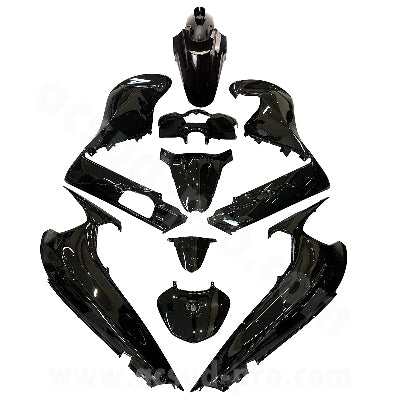 KIT CARENE 9 PEZZI CARENA HONDA SH 350CC 2021-2024 NERO LUCIDO TIPO ORIGINALE