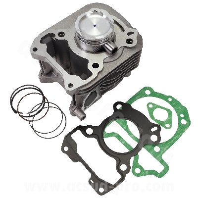 CILINDRO RBMAX KIT COMPLETO PIAGGIO FLY / LIBERTY IGET 125CC / VESPA GTS / SPRINT / LX /S 3V 4T AC Ø52mm (axe Ø14) (OEM : B018010 / 1A000771 / 1A0009035 )