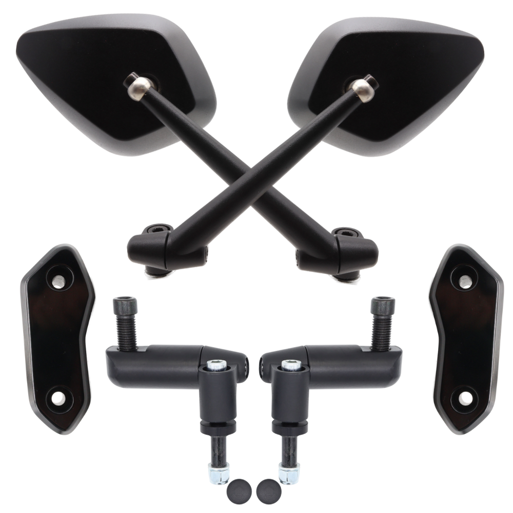 Combo Kit Retrovisori a Manubrio Yamaha TMAX TECHMAX 560 2025 – Retrovisore FAR Italian Design