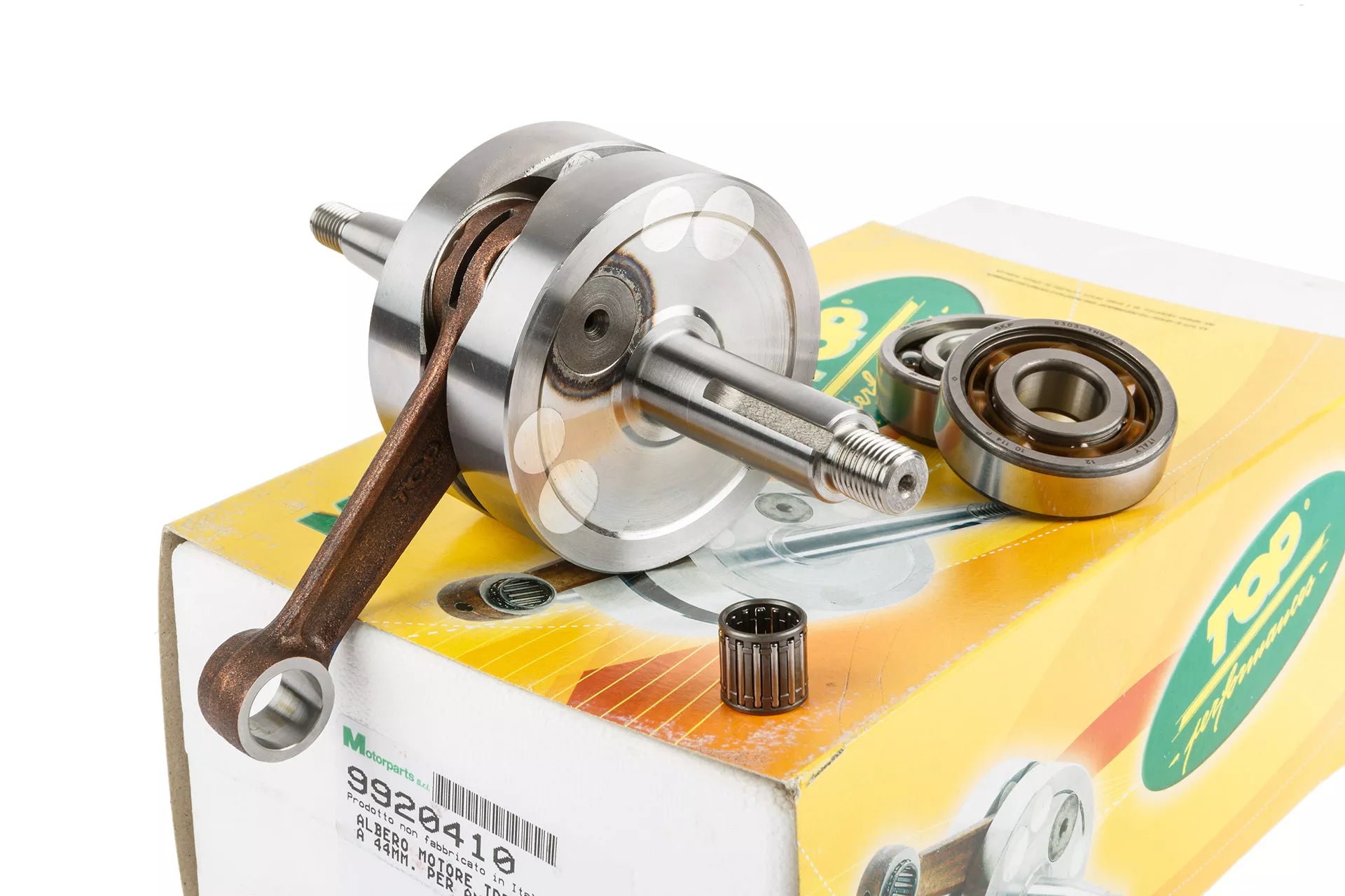 ALBERO MOTORE CORSA STANDARD SPALLE PIENE TOP + CUSCINETTI SKF MINARELLI AM6 9921720