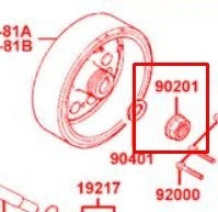 Dado 14mm flangiato ZG Kymco AK 550 AGILITY R16 300 DINK 125 90201-KHR8-75A