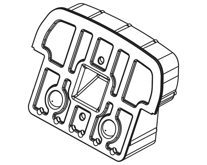 Polini Coperchio Batteria Superiore Down Tube (prima Versione) - codice 955.520.001