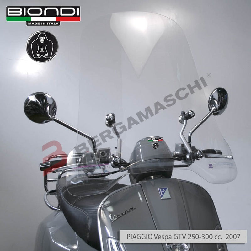 BI8060925 - PARABREZZA CLUB VESPA GTV 250/ 300 2017-2023 (8060925) CON ATTACCHI