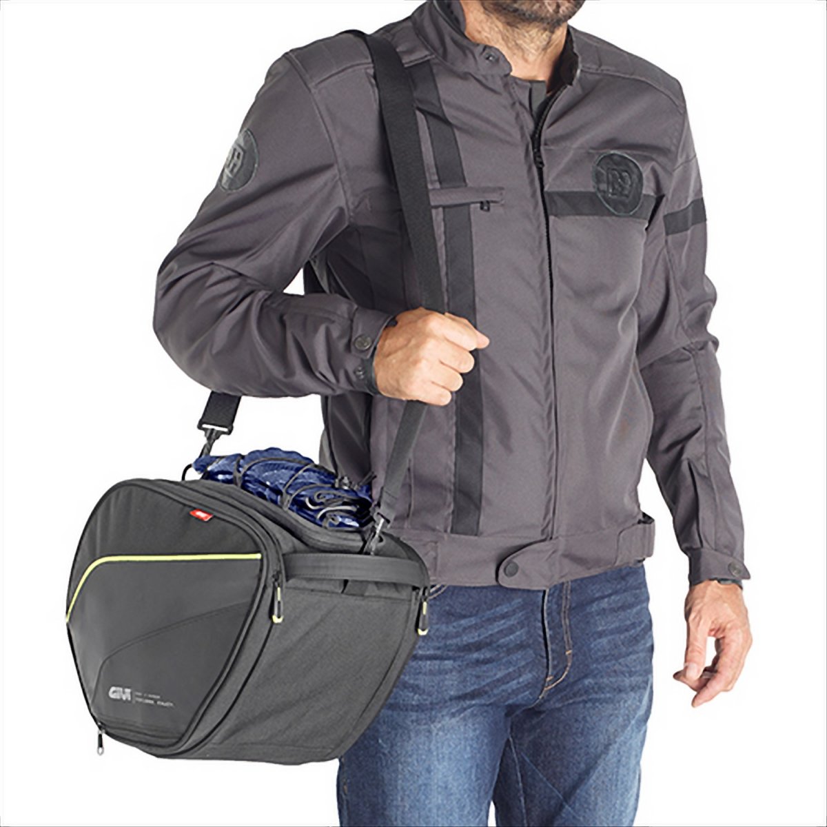 Borsa Da Tunnel GIVI EA135 Con Tasche Laterali 15 Litri per Moto e Scooter