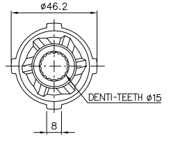 Buzzetti 1576 Ghiera dentata avviamento Piaggio Gilera Vespa Aprilia 50 / 125 2t/4t rif 479866