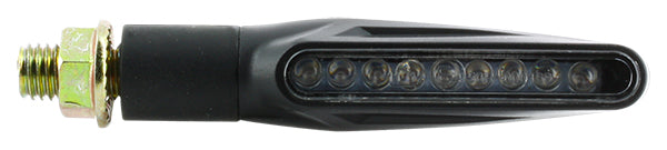Coppia di mini lampeggianti rettangolari LED Sifam con 9 LED per Moto e Scooter