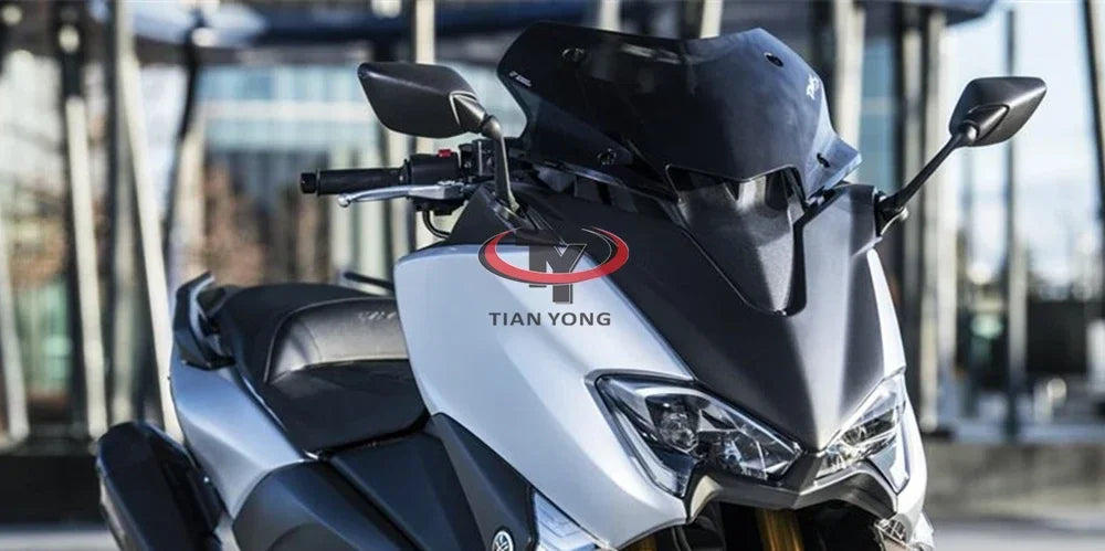 CUPOLINO NERO YAMAHA T-MAX DX 530 SX 2017-2019 560 2020-2021 SPOILER PLEXIGLASS FUME'