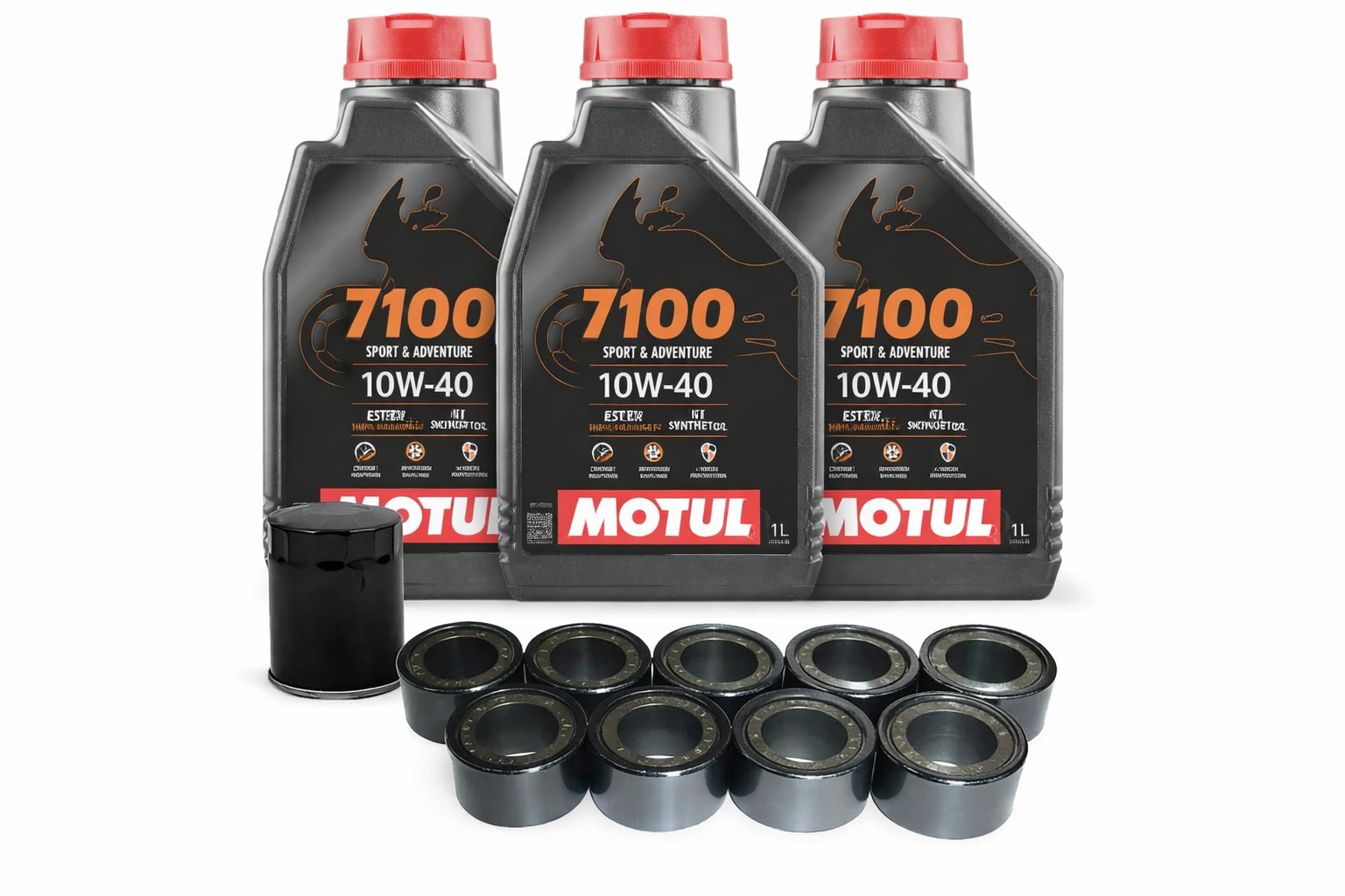 Tagliando YAMAHA TMax 500 2008 2009 2010 2011 T-Max MOTUL 7100 10W40 + Filtro