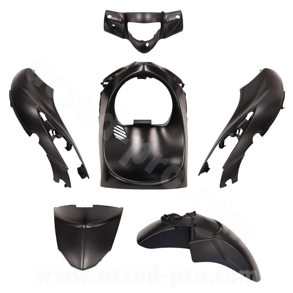 KIT CARENE 6 PEZZI CARENA PIAGGIO LIBERTY 50-125CC 2015-2023 nero opaco vernicia
