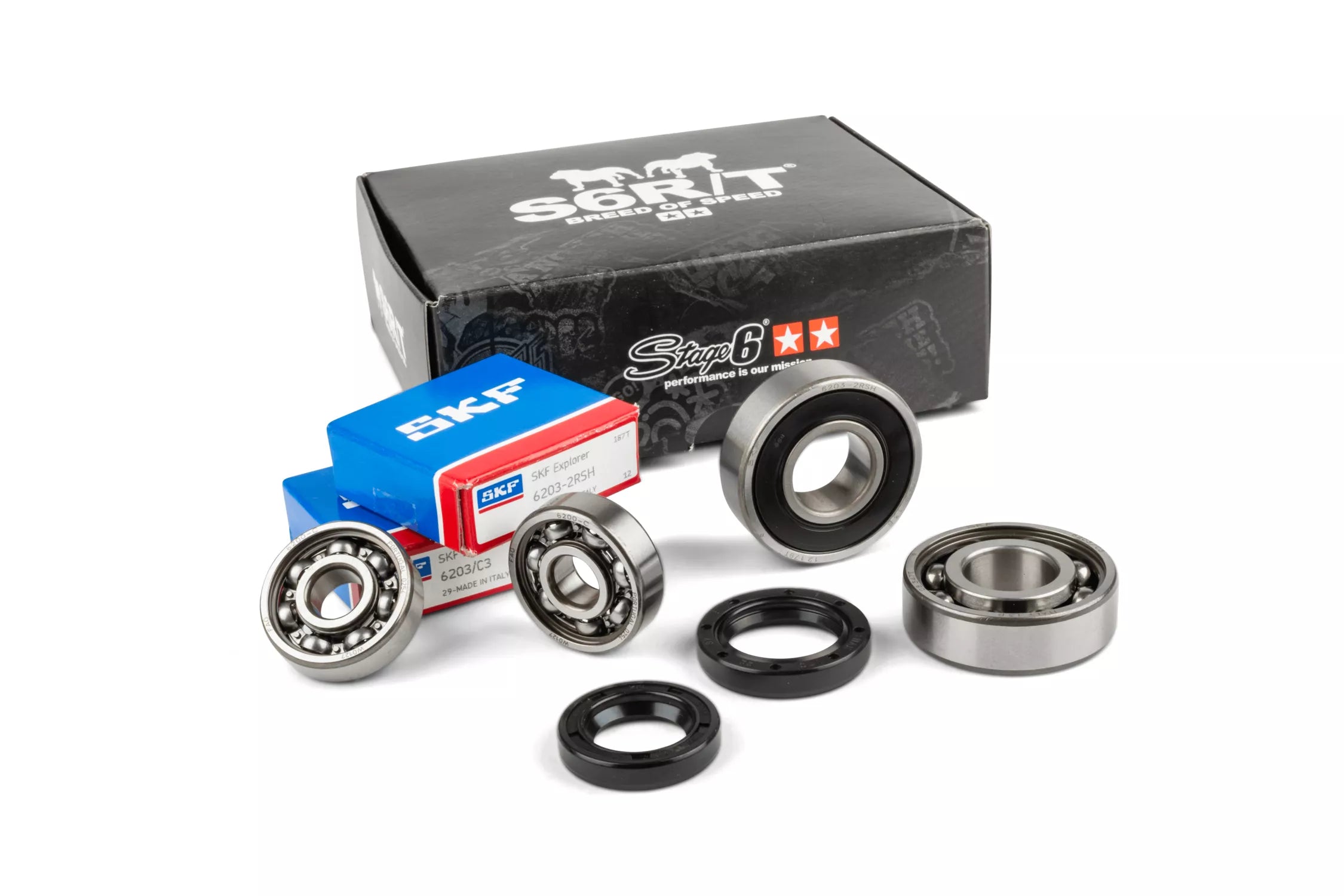 S6-2031660 Set cuscinetti cambio Stage6 HQ Minarelli Orizzontale e Verticale