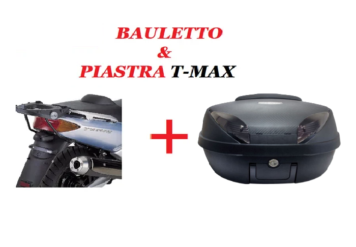 BAULETTO 52 LT CON SCHIENALE E SUPPORTO X TMAX 2001 2007